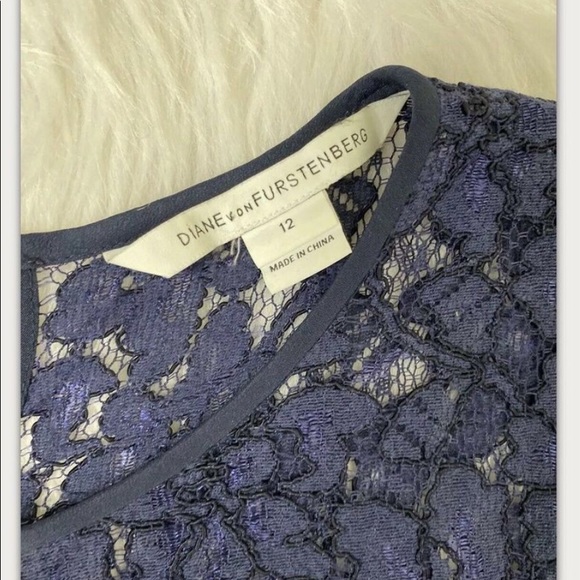 DIANE VON FURSTENBERG Womens navy Short Sleeved - Picture 5 of 10